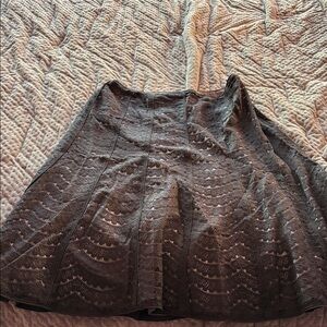 Sigrid Olsen Black A-Line Skirt